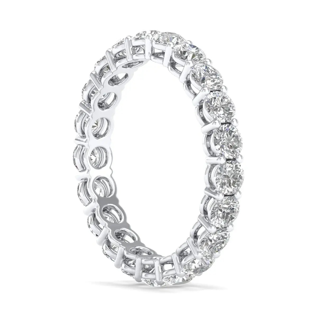 Eternity Diamond Ring Shared Prongs