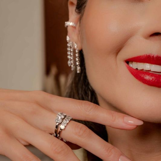 Cascade Earrings Marquise Diamonds