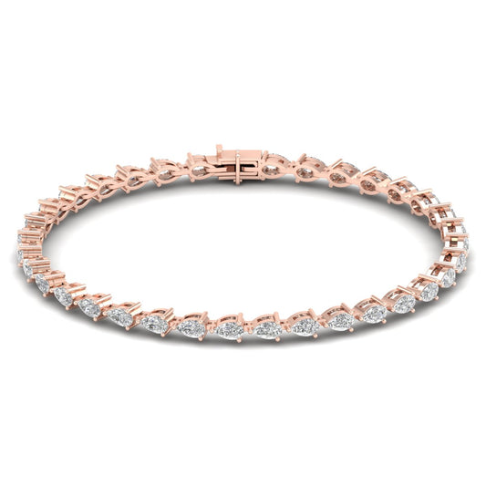 Pear Diamond Tennis Bracelet