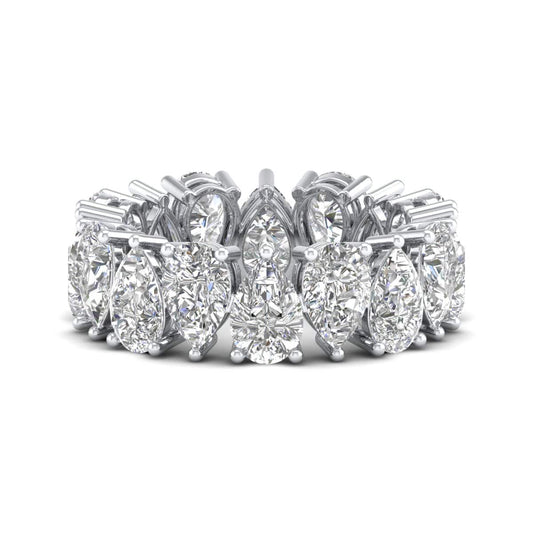 Up and Down Pear Eternity Ring