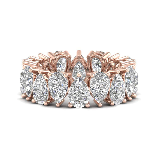 Up and Down Pear Eternity Ring