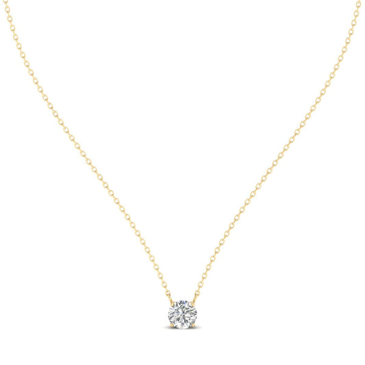 Solitaire Necklace Round Diamond