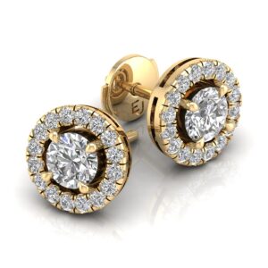 diamond earrings _ETIKA JEWELS_diamond jewelry Dubai