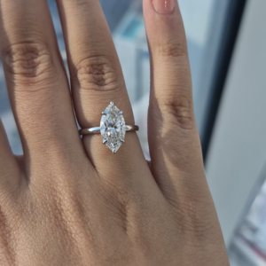 MALIKA_Certified Marquise Solitaire Diamond Ring_engagement ring_Dubai_Abu Dhabi