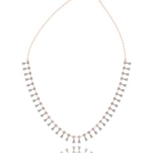 rose gold_round and drop Diamond necklace_etika_jewels_Dubai_abudhabi_jewellery_shop online_diamonds_labgrown_sustainable