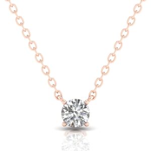 rose gold_Diamond Pear Solitaire Necklace_etika_jewels_Dubai_abudhabi_jewellery_shop online_diamonds_labgrown_sustainable
