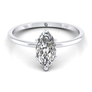 MALIKA: Certified Marquise Solitaire Diamond Ring