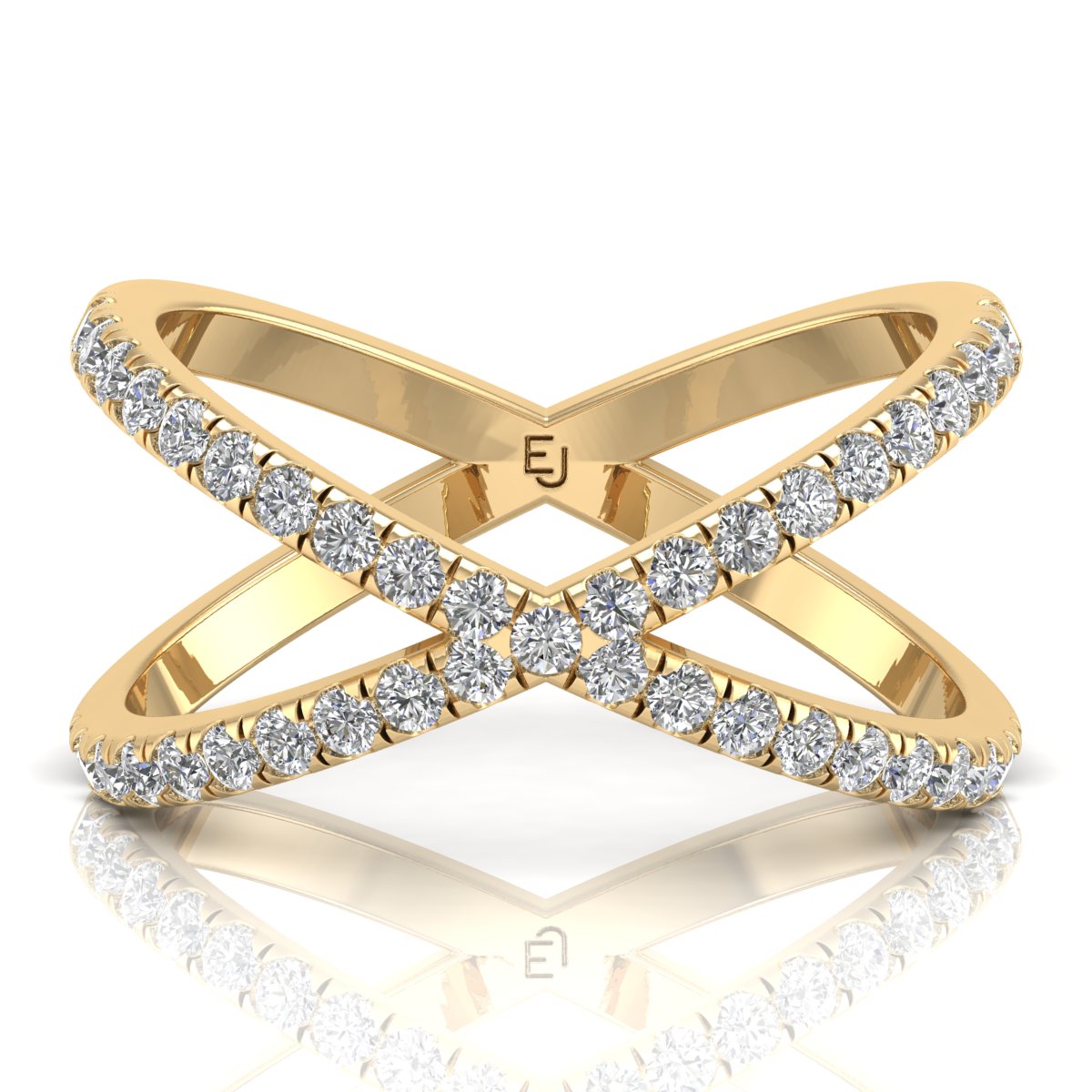 Rose Gold Criss Cross Vanki Ring – GIVA Jewellery