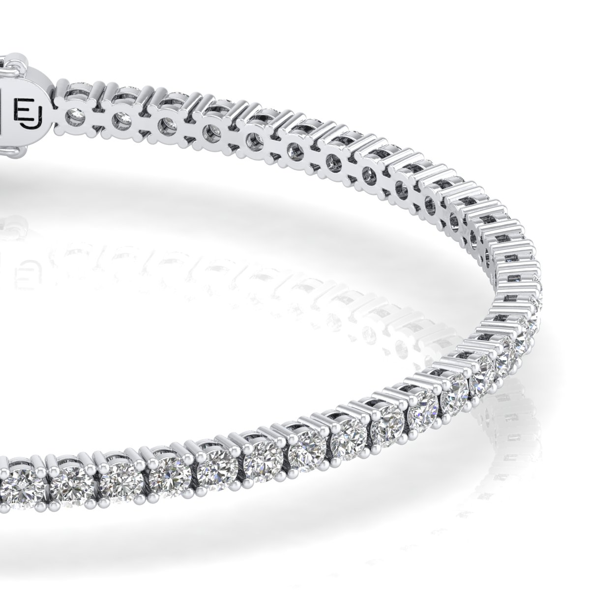 Cvd Round 14K Lab Grown Diamond Tennis Bracelet, 4 Carat, Size: 7 Inch at  Rs 126999 in New Delhi
