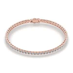 rose gold_Classic_Diamond_Tennis_bracelet_bangle_emerald_etika_jewels_Dubai_abudhabi_jewellery_shop online_diamonds_labgrown_sustainable