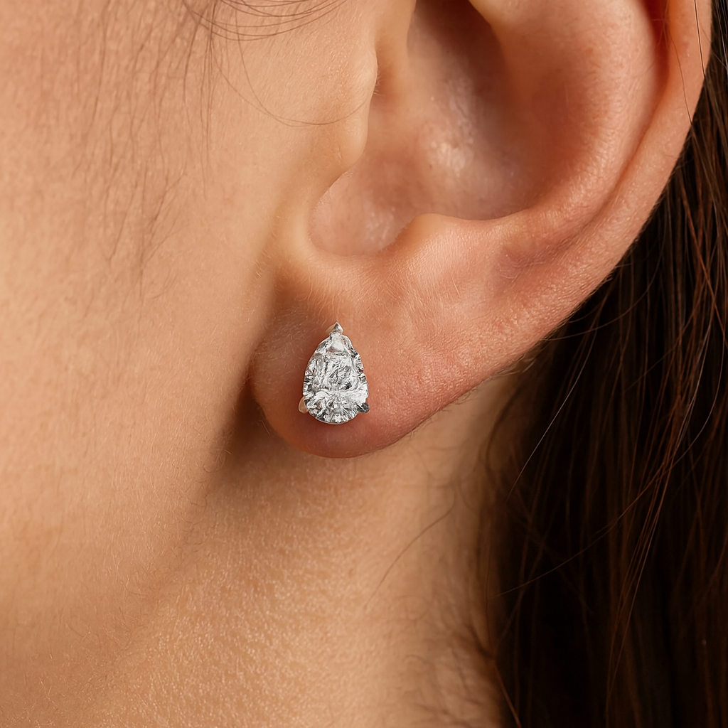 Stud_Earrings_Pear_Cut_Diamond_2CT_Lab_Diamond_Gold_Etika_Jewels
