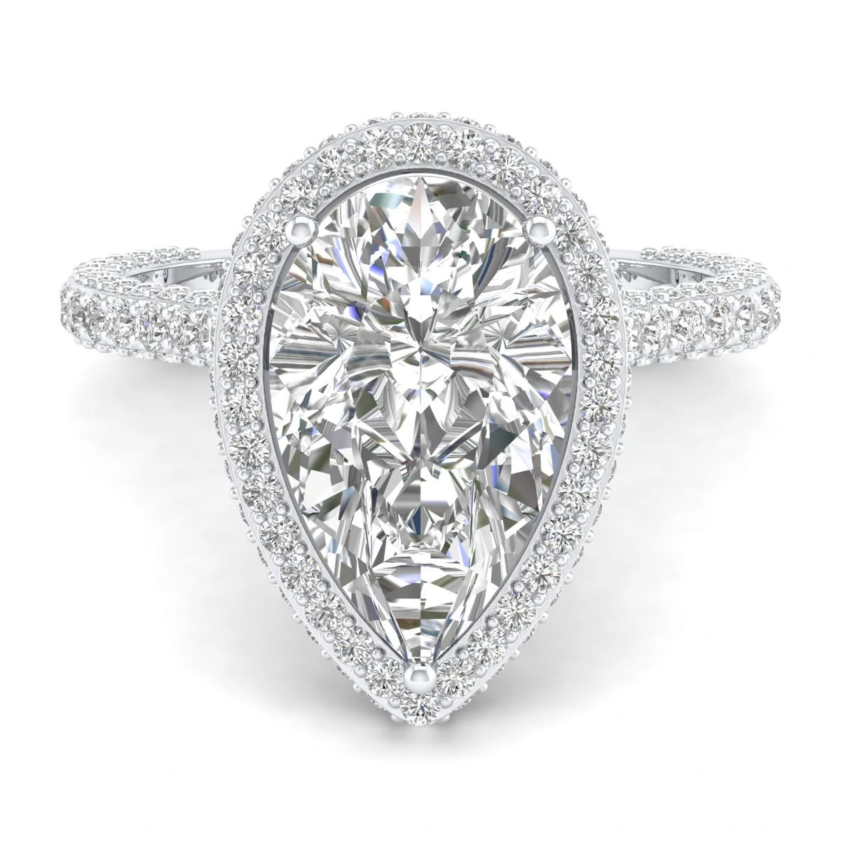 Ladies American Diamond Rings | Royal Dubai Jewellers