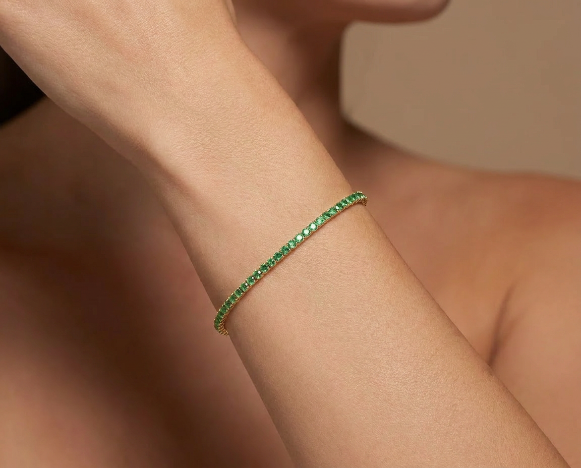 Emerald Tennis Bracelet Etika Jewels Emerald Tennis Bracelet Etika Jewels