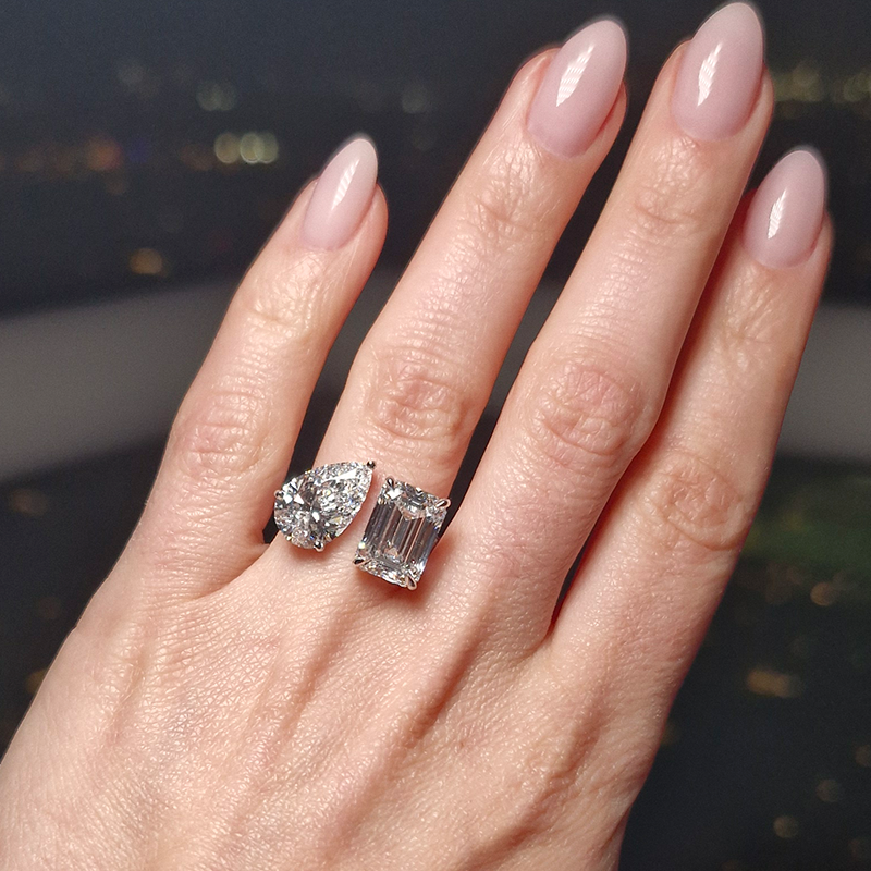 2_Tala_Certified 5CT Toi & Moi Open diamond ring_Engagement_Ring_diamond ring_engagement rings_Labgrown_18K Gold_ETIKA Jewels_Dubai_Abu DHabi