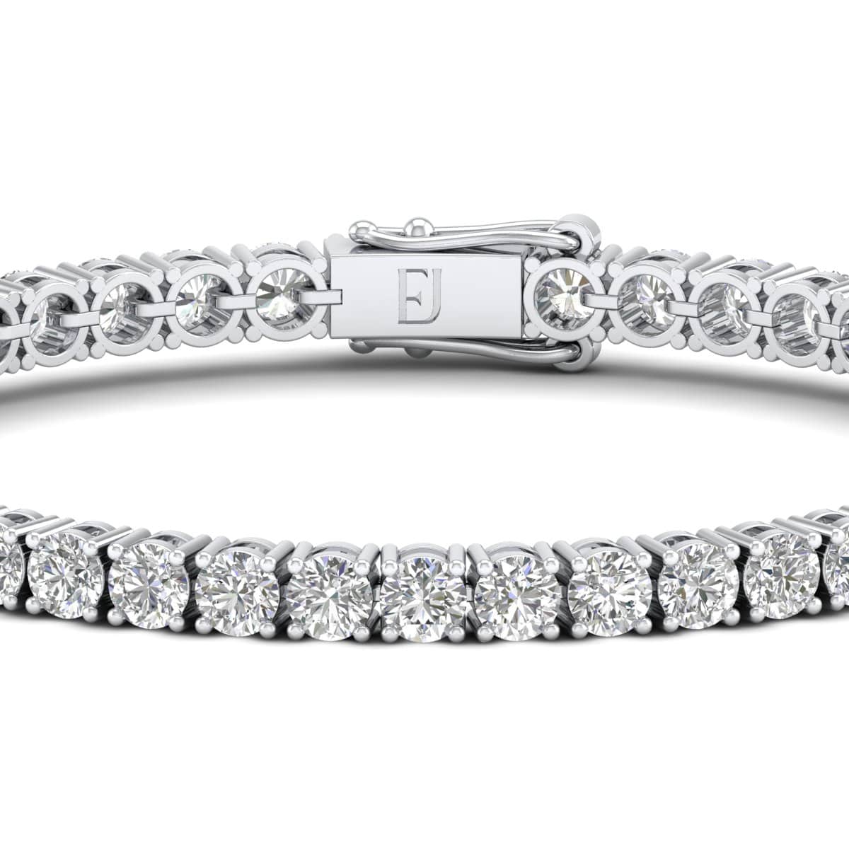 Tennis Bracelet 10CT lab grown diamonds 18K gold dubai (2) Tennis Bracelet 10CT lab grown diamonds 18K gold dubai (2)