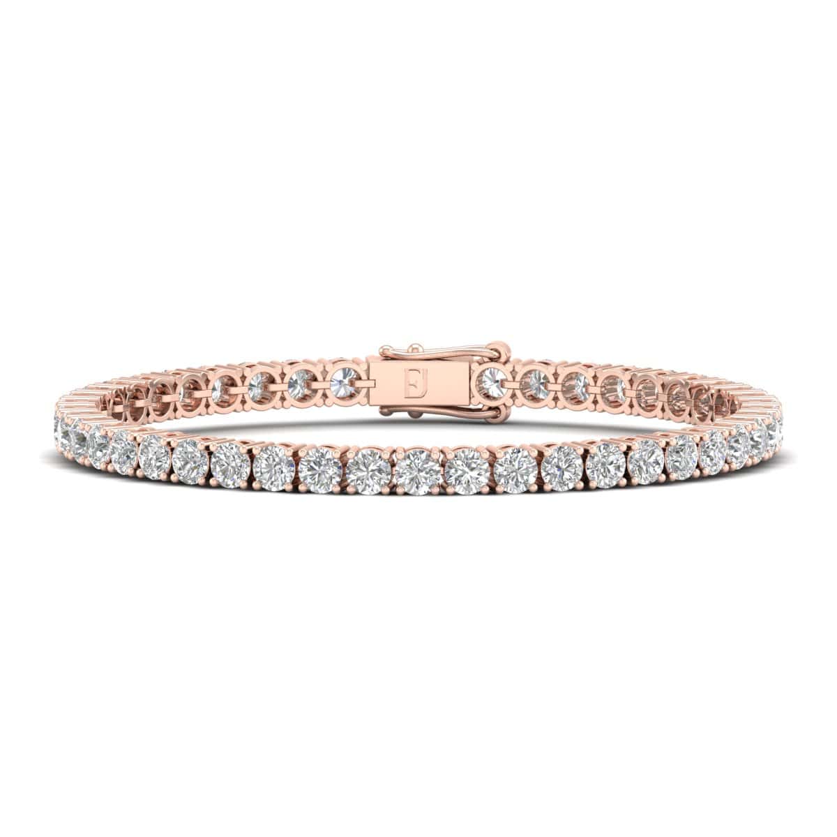 Tennis Bracelet 10CT lab grown diamonds 18K gold dubai (4) Tennis Bracelet 10CT lab grown diamonds 18K gold dubai (4)