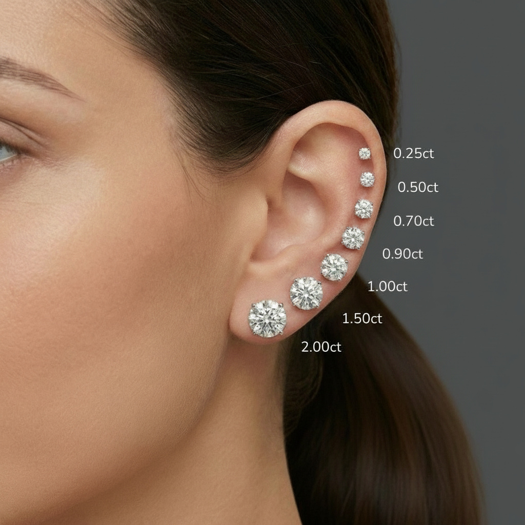 Earrings Size Comparaison Earrings Size Comparaison