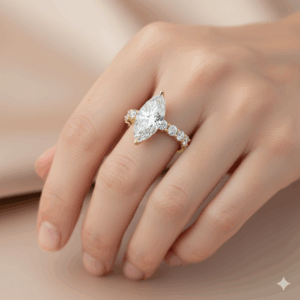 Amna marquise diamond_labgrown_engagement rig_18K gold_selena gomez ring