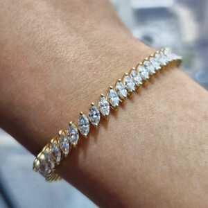 abgrown_18k-gold_jewelry_Certified-Marquise-Diamond-Tennis-Bracelet-8CT_ETIKA-Jewels