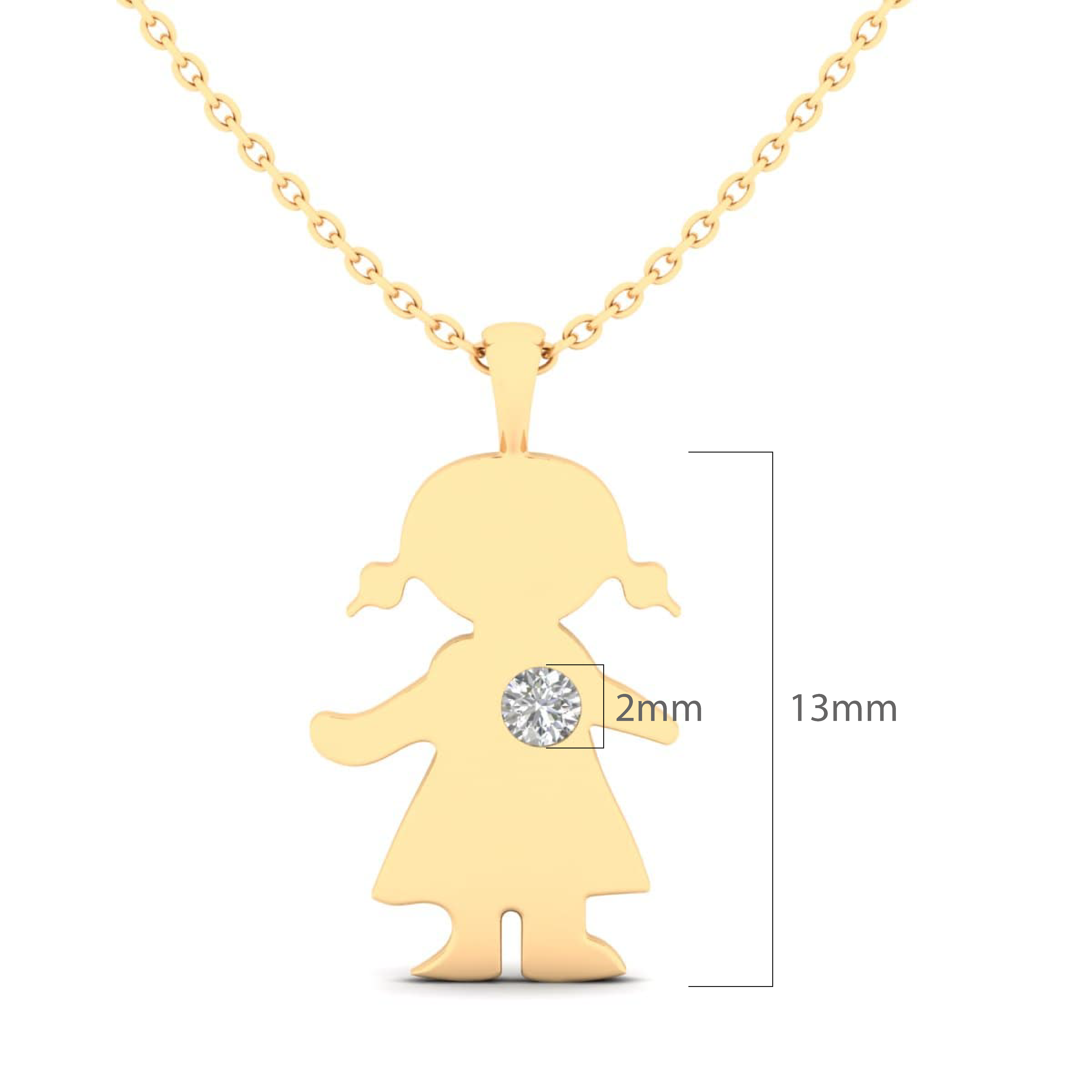 measurement_personalized engraving_diamond kids jewelry_girl_daughter_18K gold_necklace_labgrown diamond_jewelry_jewellery_ETIKA Jewels