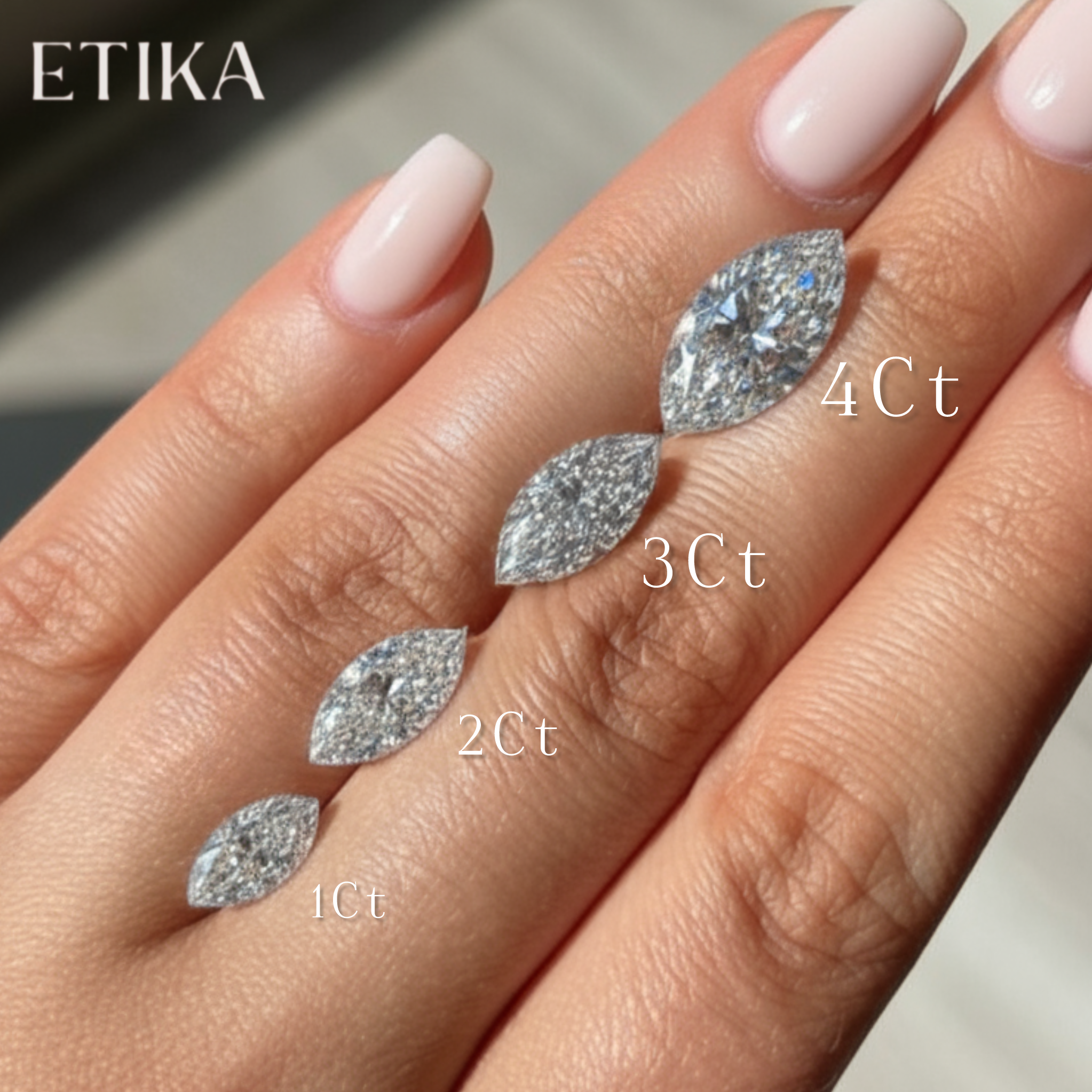 Marquise-diamond-carat-size-comprison-labgrown-18k-gold-jewelry-ETIKA-jewels-Dubai Marquise-diamond-carat-size-comprison-labgrown-18k-gold-jewelry-ETIKA-jewels-Dubai