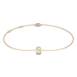 Initial Diamond Bracelet