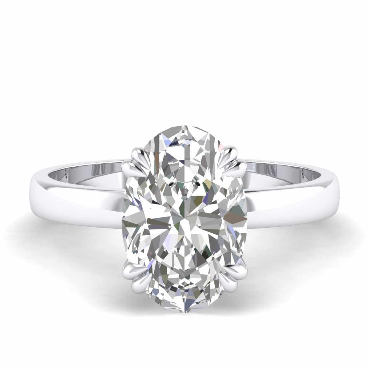 Elena Ring ova lab grown diamond 18K gold dubai (2) Elena Ring ova lab grown diamond 18K gold dubai (2)