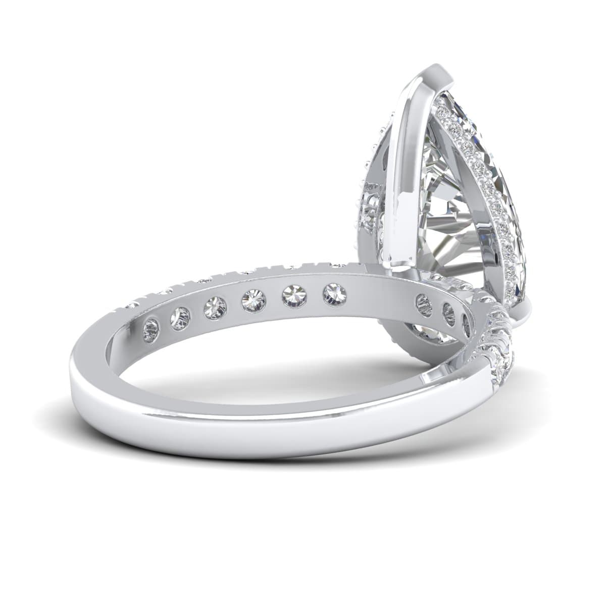 Pear diamond ring diamond on band lab grown diamonds Etika Jewels (4) Pear diamond ring diamond on band lab grown diamonds Etika Jewels (4)