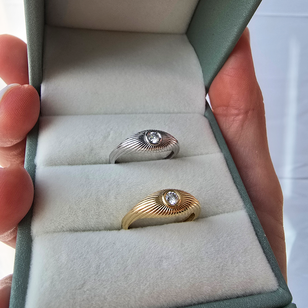 Dome Diamond Ring_DIamon and 18K gold ring_jewellery-ETIKA Jewels_Dubai Dome Diamond Ring_DIamon and 18K gold ring_jewellery-ETIKA Jewels_Dubai